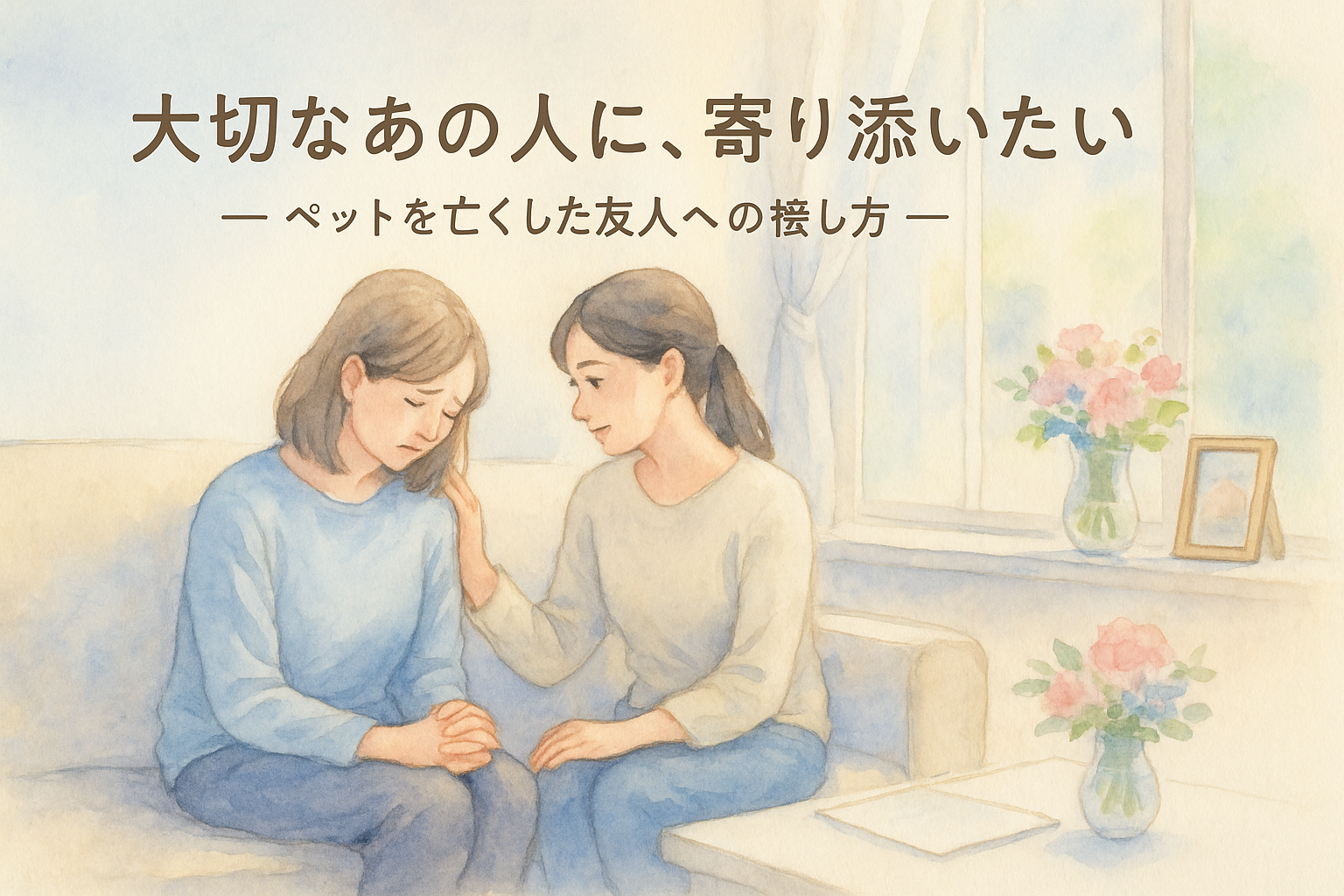 大切なあの人に、寄り添いたい ~ペットを亡くした友人への接し方とお悔やみの言葉~